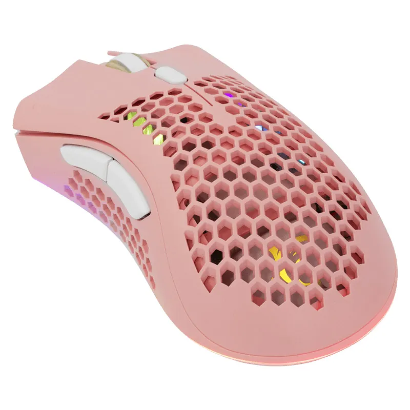 White Shark MIŠ WGM 5012 LIONEL/ Whireless Mouse Pink RGB / 10000 dpi