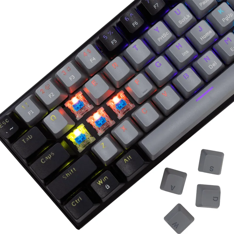 White Shark TASTATURA GK 002221 WAKIZASHI-2 Gray/ MEHANIcKA - US