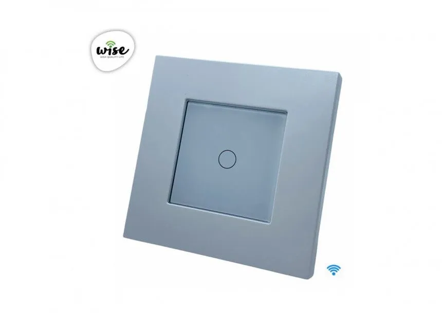 Wise WISE wifi pametni prekidač - 1 taster, PVC mat panel beli