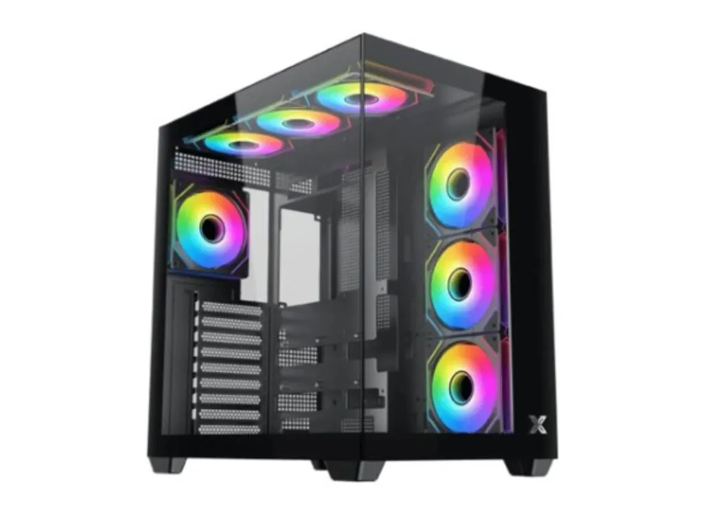 XIGMATEK Kucište Aqua V Air Gaming/ATX/Micro ATX/Mini ITX/ARGB/bez napajanja/crna