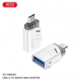 XO Adapter NB256E Otg mini Usb u micro USB/ bela