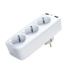 XO Adapter punjač WL08 (3AC+2USB 2.4A), bela