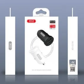 XO Auto punjač -CC18 Dual USB port, crna