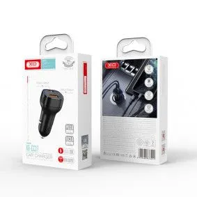 XO Auto punjač -CC37 USB+Type-C 20W, crna