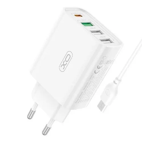 XO Brzi punjač Tip c + 3xUSB L120 + kabl