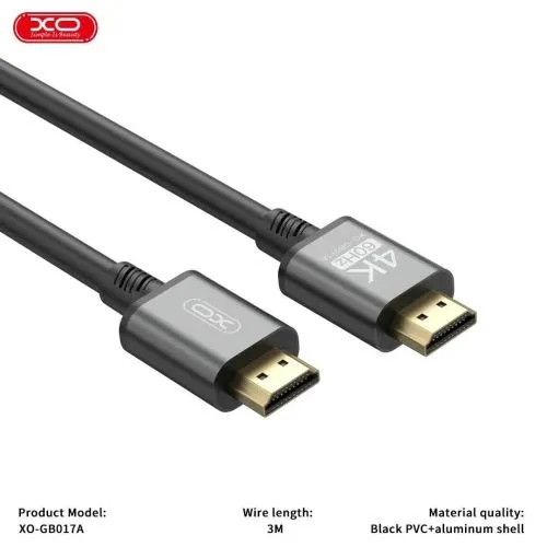 XO Kabl GB017A HDMI v2.0, 3m