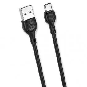 XO Kabl NB200 USB Type-C 2.1A 1M, crna