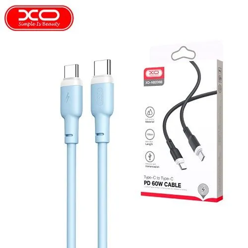 XO Kabl Tip C na Tip C 60W NB208B, 1m plava
