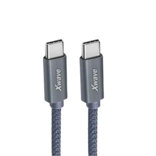 XWAVE Kabl USB 3.1/ TIP-C na TIP-C/ 2M 3A/Al/upleteni/ 2m/ siva