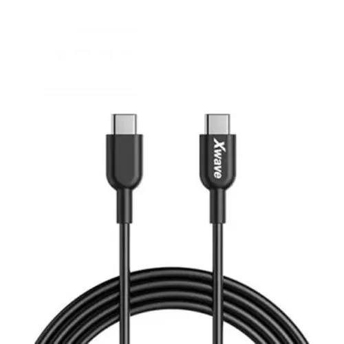 XWAVE Kabl USB Tip-C muški na Tip-C muški 1m 60W, crna