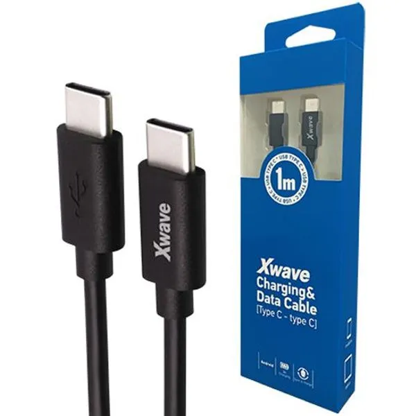 XWAVE Kabl USB Tip-C muški na Tip-C muški 1m, 60W