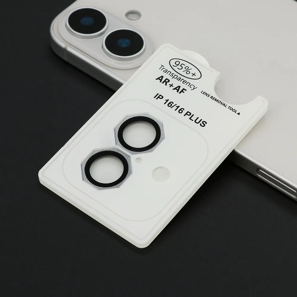 Zastita za kameru OCTAGON za iPhone 16/16 Plus, srebrna