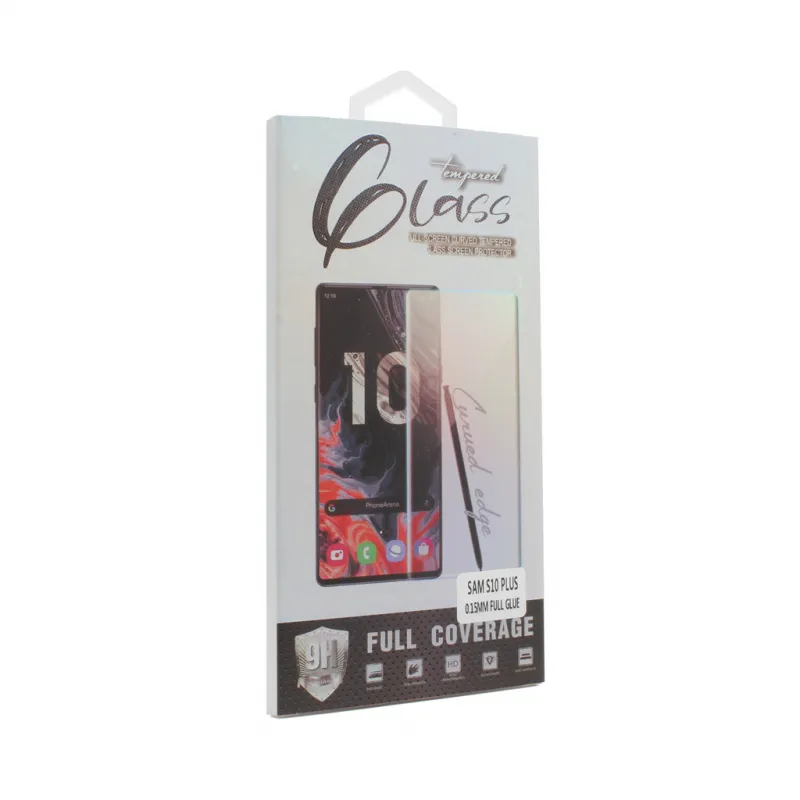 Zastitno staklo Tempered Glass full glue 0.15mm za Samsung G975 S10 Plus zakrivljeni crni