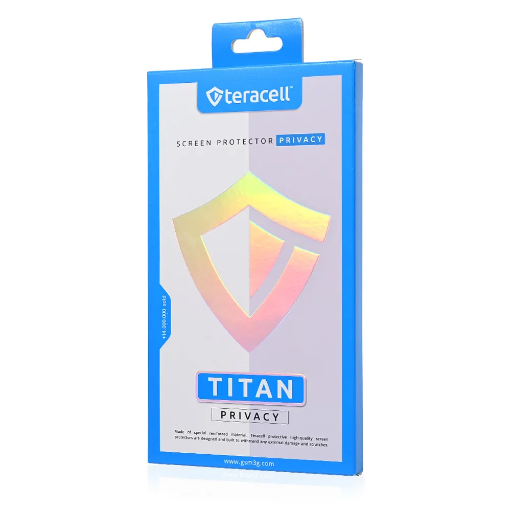 Zastitno staklo Tempered Glass Privacy Teracell Titan 2.5D za iPhone 11 6.1/XR crni