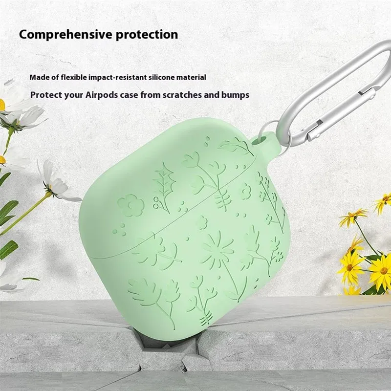 Zaštitna futrola Flower za Airpods 4 pink