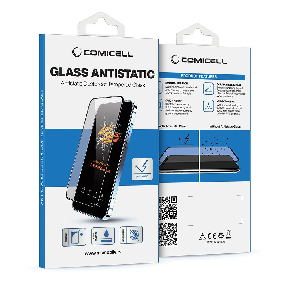 Zaštitno staklo GLASS ANTISTATIC za Samsung S721B/A366B/A566B Galaxy S24 FE 5G/A36 5G/A56 5G, crna