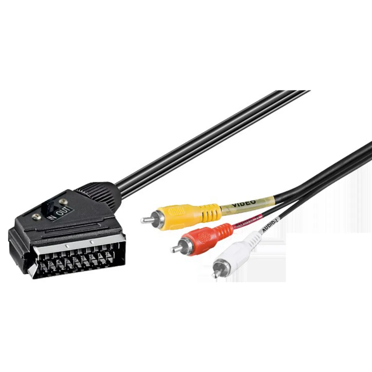 ZED ELECTRONIC Kabl Scart - RCA (činč) sa prekidačem, 1.5 met - VCSC/1,5