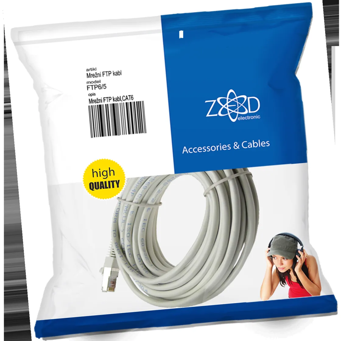 ZED electronic Mrežni FTP kabel/ CAT6/ 5 met - FTP6/5