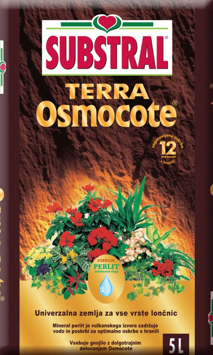 Zemlja za cveće 5l substral terra osmocote SC770