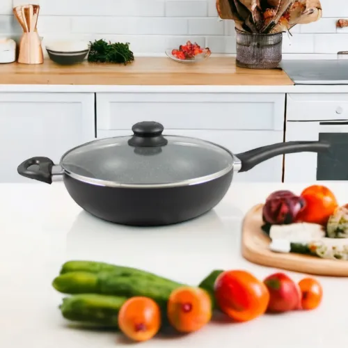 ZOTRIX Wok tiganj sa poklopcem granitni 28cm