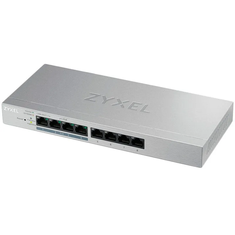 ZyXEL GS1200-8HP 8-port Desktop Gigabit Web Smart switch
