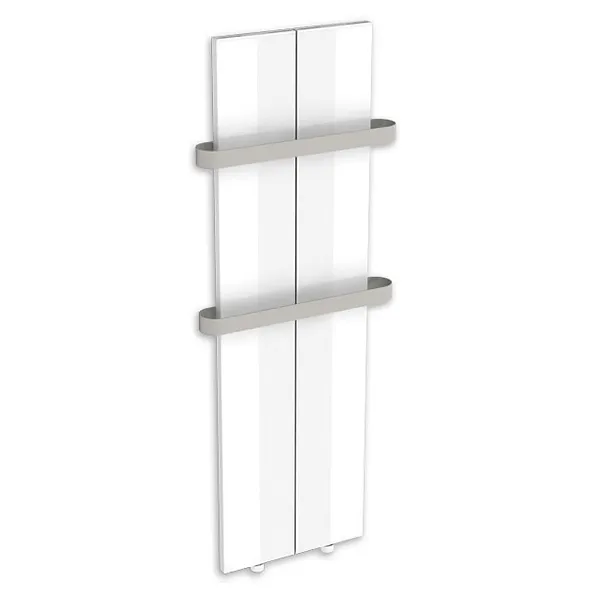 CINI Sušač peškira FINESA MONO 558x1200, beli, sivi držači