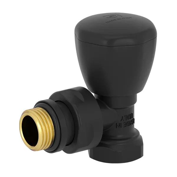 POLETTI Radijatorski ventil EK 1/2", crni