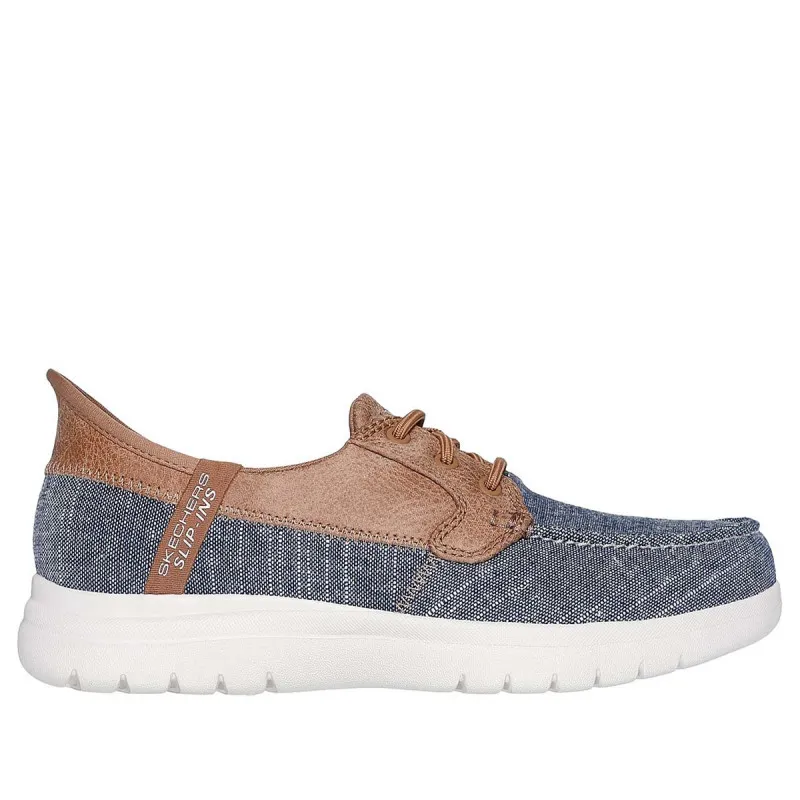 MOKASINE SKECHERS ON-THE-GO FLEX - COASTAL SKY W