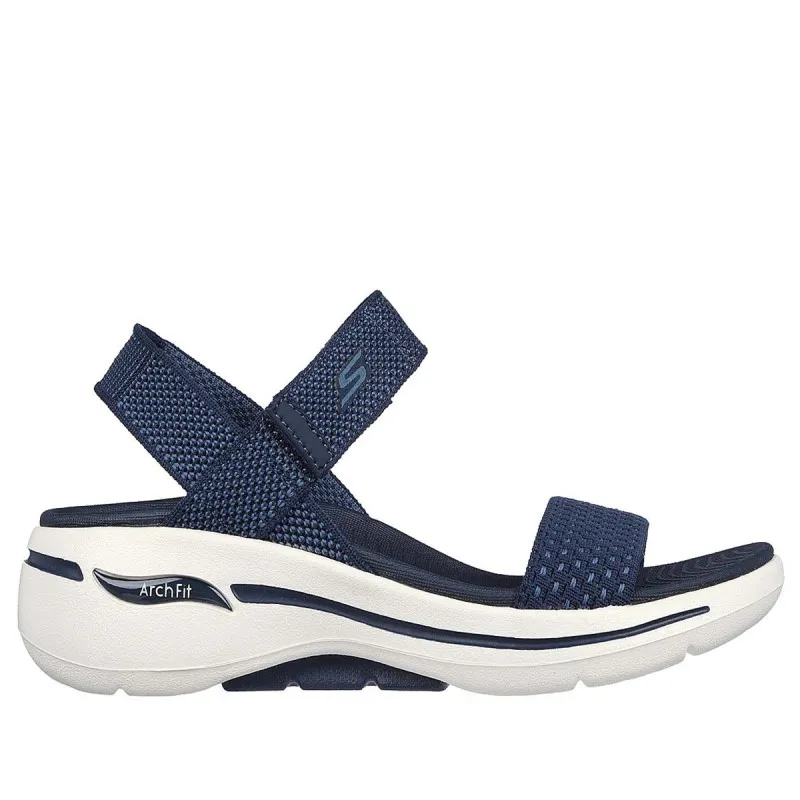 SANDALE SKECHERS GO WALK ARCH FIT SANDAL - POLISHED W