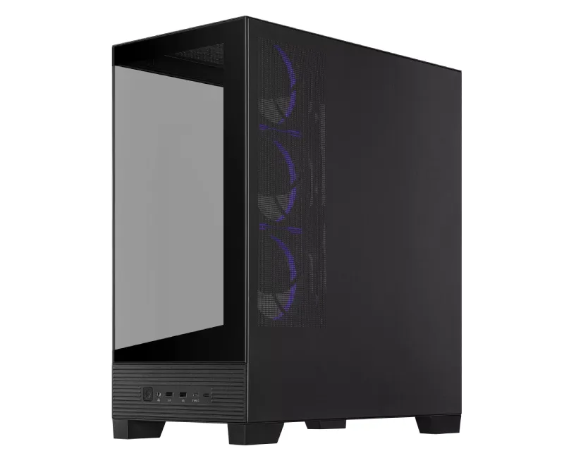 A31 PLUS TG ARGB BLACK ATX kućište crno 