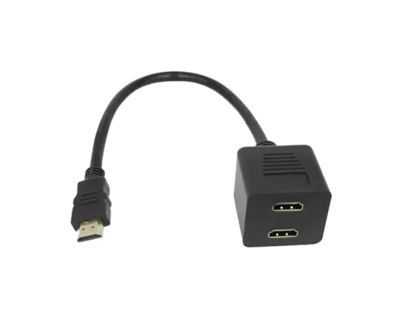 Adapter HDMI - HDMI M/2F (spliter) crni 