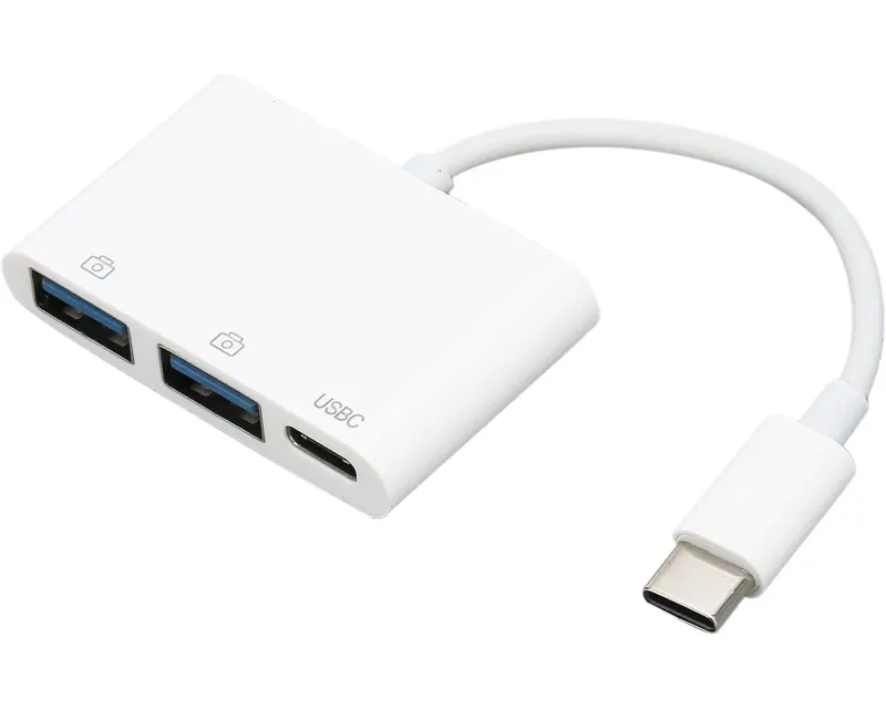 Adapter TIP-C na 2xUSB+TIP-C 