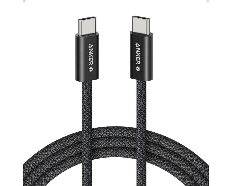 ANKER Zolo USB tip-C kabl M/M 1.8m, za Apple, super brzo punjenje 240W/480Mbps, pleteni, crni