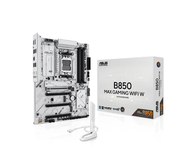 ASUS B850 MAX GAMING WIFI W bela matična ploča
