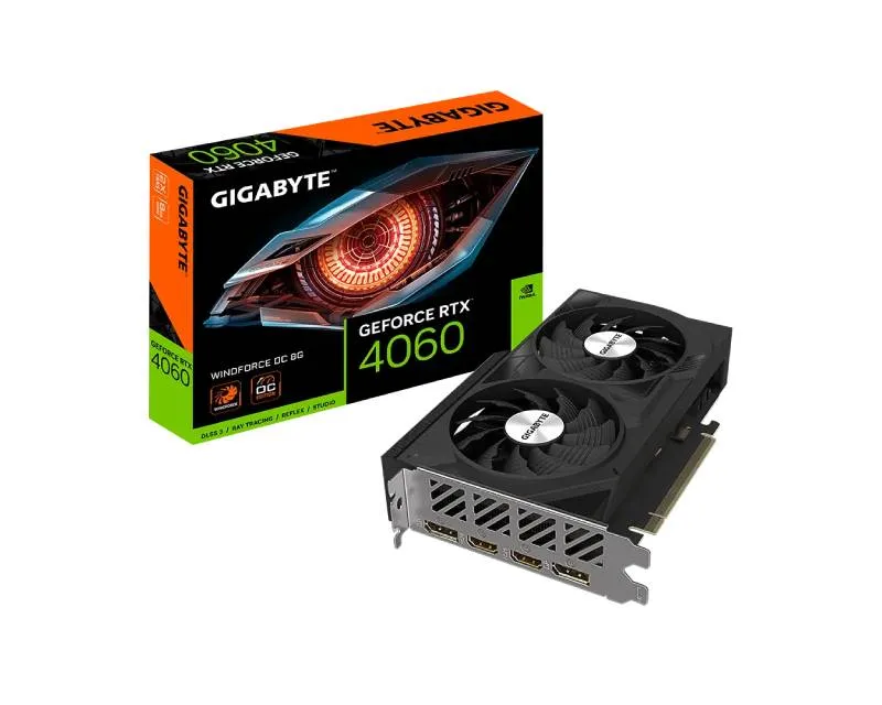 GIGABYTE nVidia GeForce RTX 4060 WINDFORCE OC 8GB GV-N4060WF2OC-8GD grafička karta