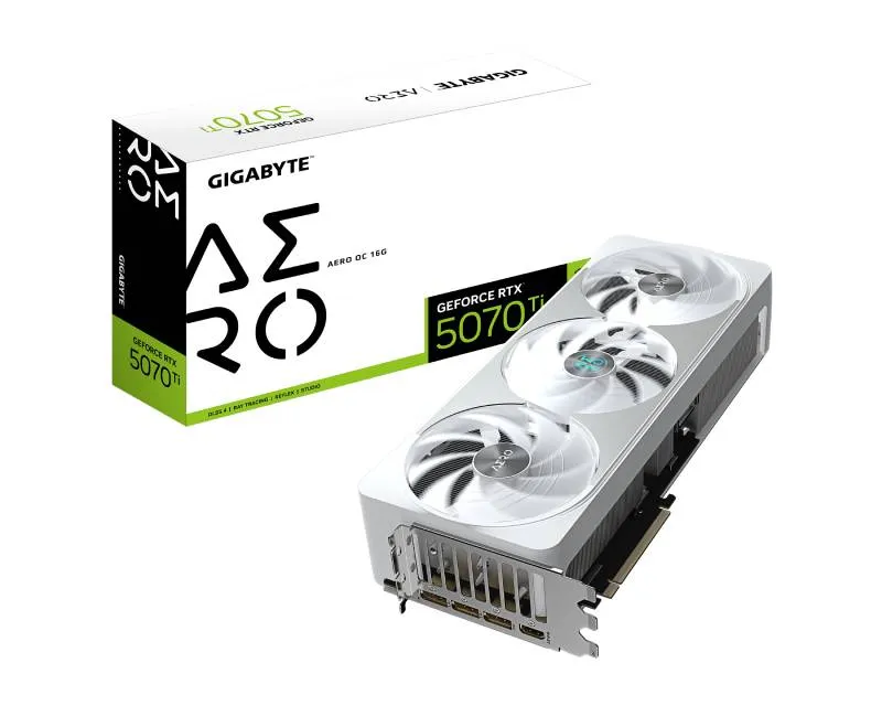 GIGABYTE nVidia GeForce RTX 5070 Ti AERO 16GB 256bit GV-N507TAERO OC-16GD rev. 1.0 grafička karta