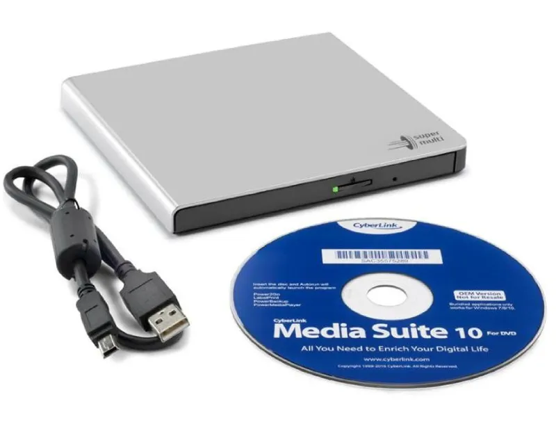 GP57ES40 DVD±RW USB eksterni rezač srebrni 