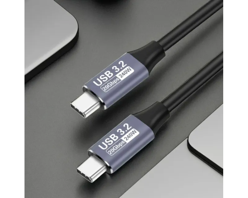 Kabl USB 3.2 na USB 3.2 8K/60 Hz, 20Gbps, 240W 2m, crni 