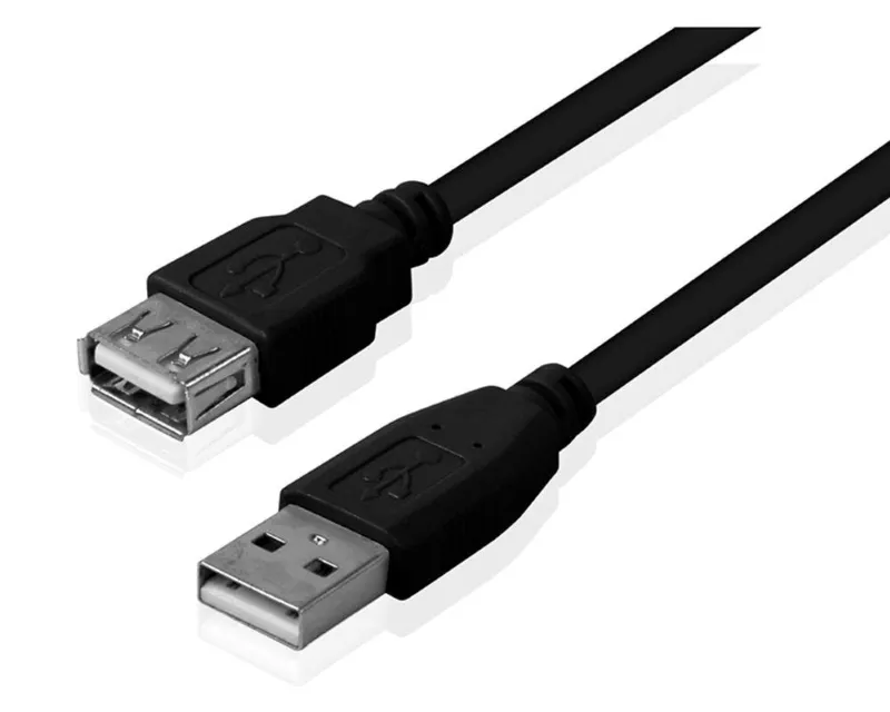 Kabl USB A - USB A M/F (produžni) 3m crni 