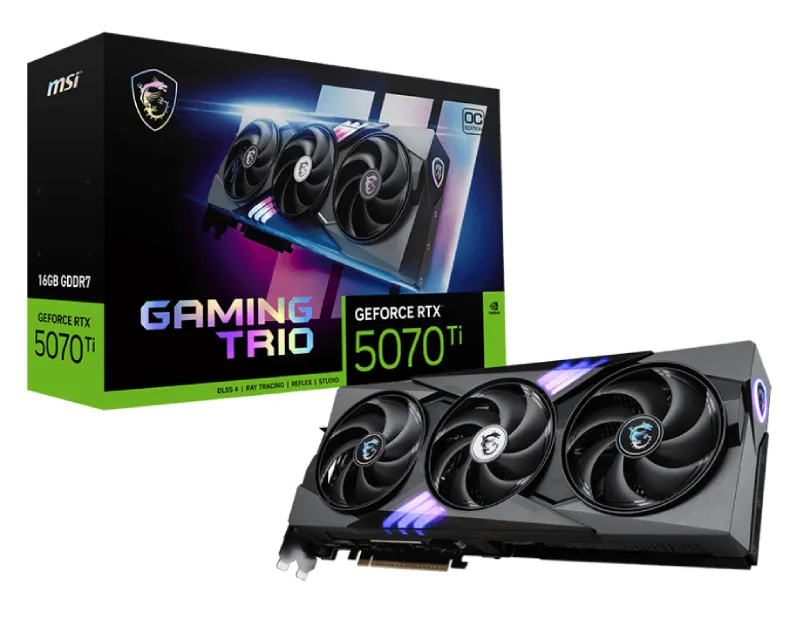 MSI nvidia RTX 5070 Ti 16G 256bit GeForce RTX 5070 Ti 16G GAMING TRIO OC PLUS grafička karta