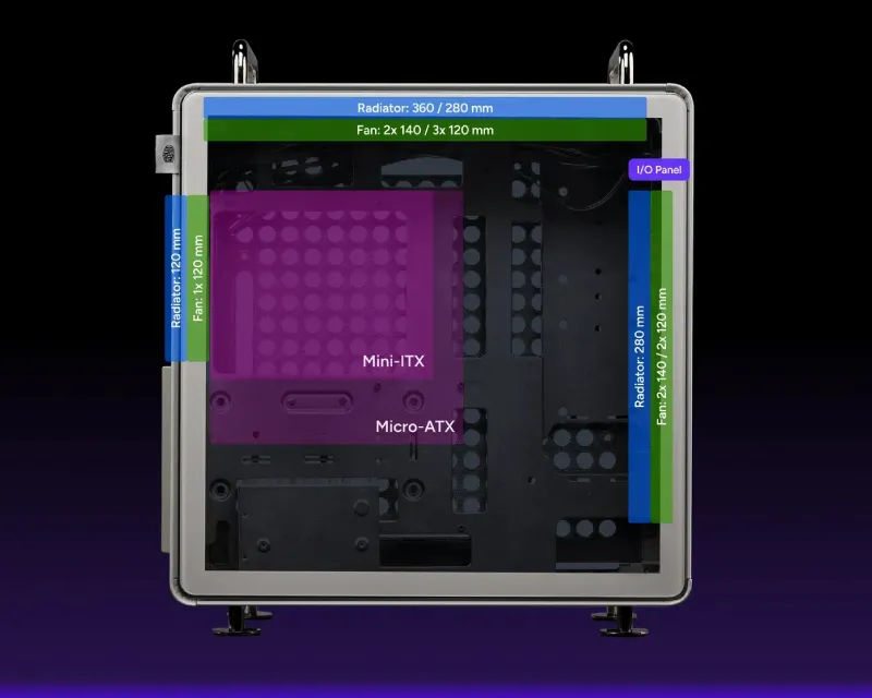 Qube 540 Moonstone modularno kućište (Q540-LGNN-S00) 