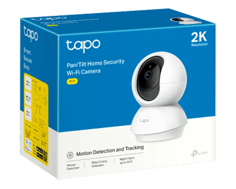 TC71 4MP Pan/Tilt Home Security WiFi kamera 