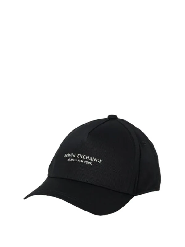 Armani Exchange - Crni kačket za muškarce