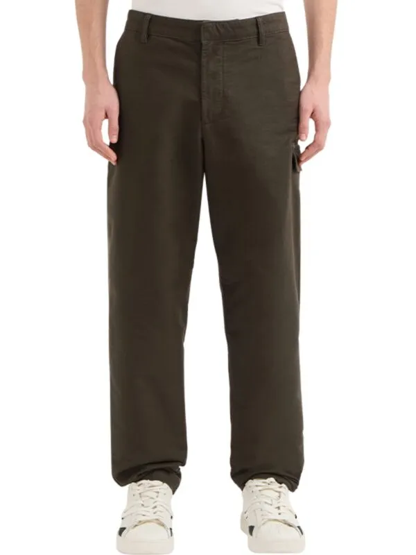Armani Exchange - Maslinaste muške pantalone