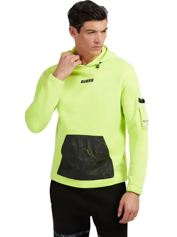 Guess - Flourescentno zeleni muški duks