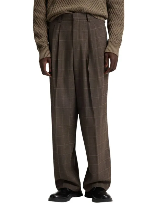 HUGO - Karirane muške pantalone