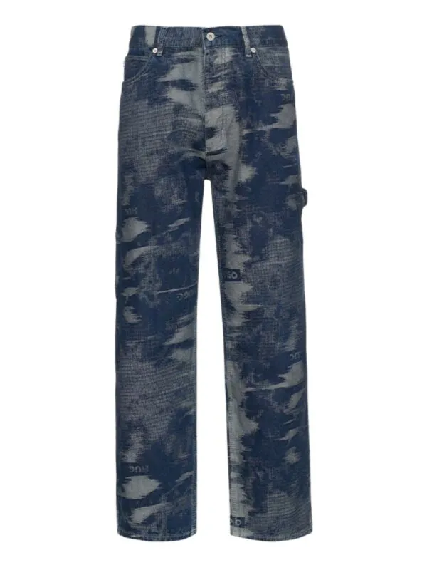 HUGO - Plavo-sive muške farmerke