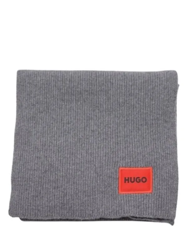 HUGO - Sivi muški šal