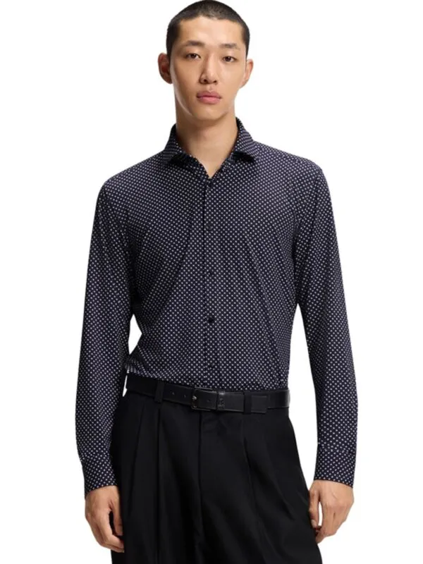 HUGO - Teget muška košulja