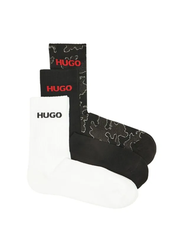 HUGO - Tri para muških čarapa